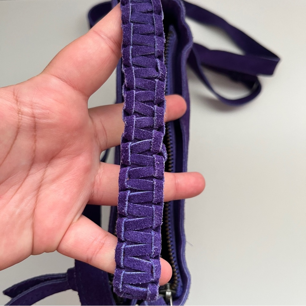 Free People Purple Suede Crossbody Bag - Picture 3 of 10